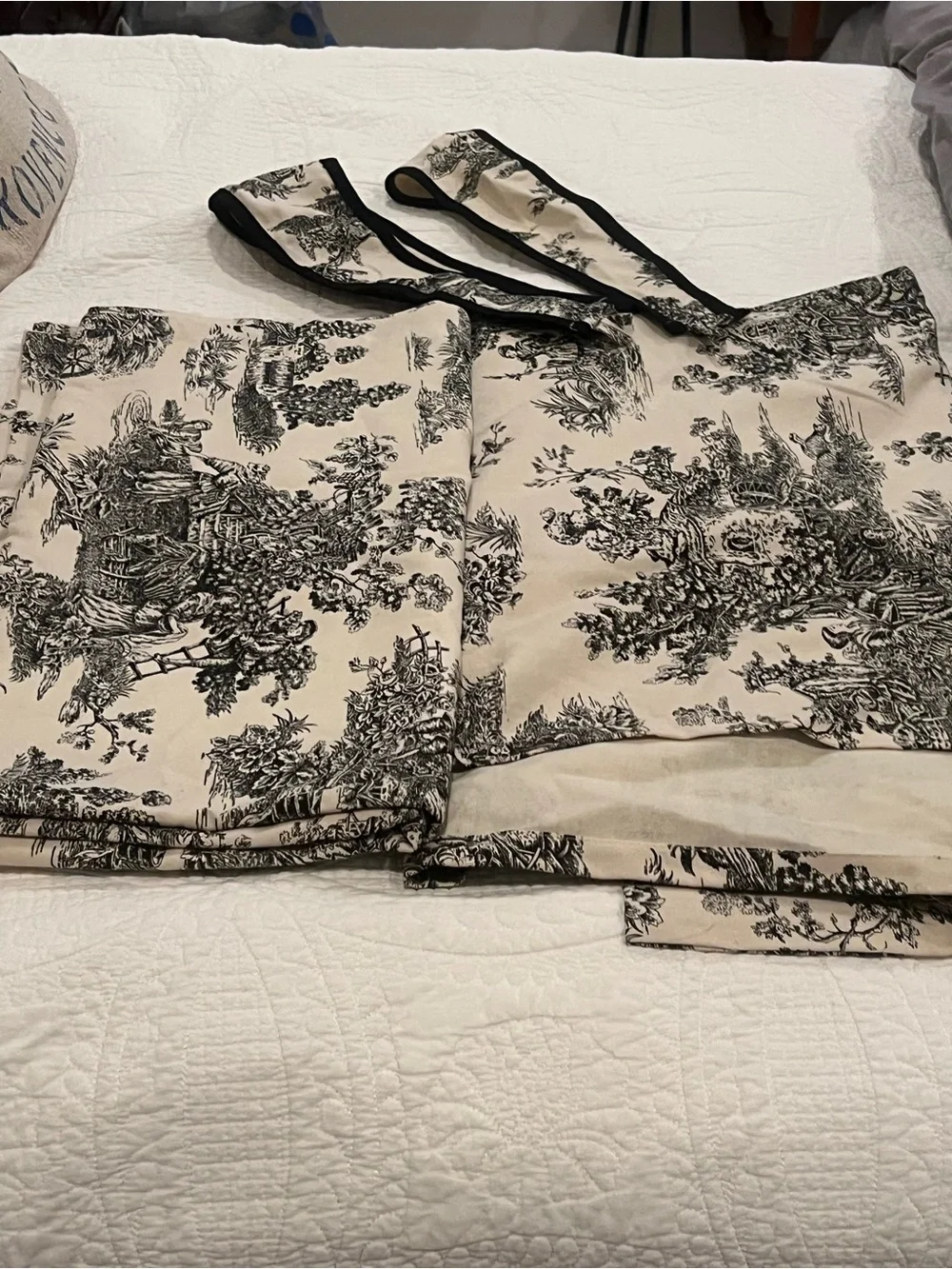 Toile French Country Curtains
